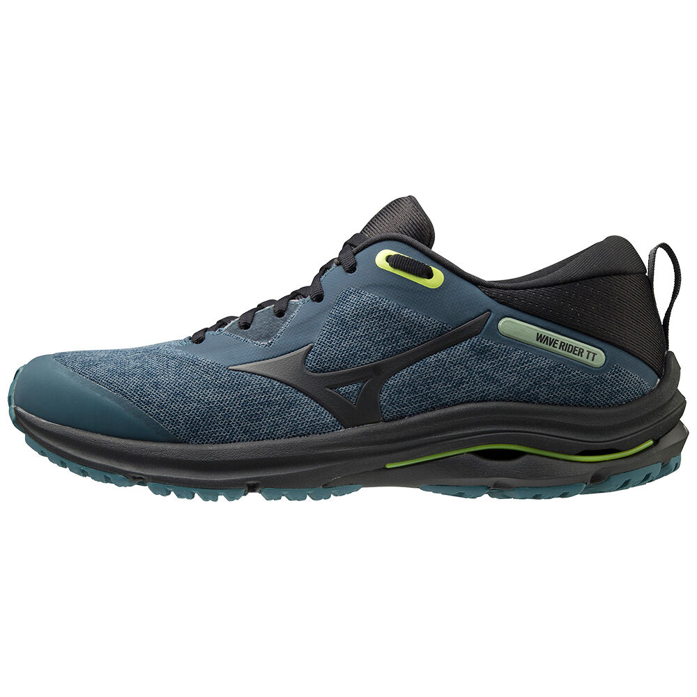 Mizuno Men's Wave Rider Tt 2 Trail Running Shoes Navy/Light Green (J1GC203216-SMQ)